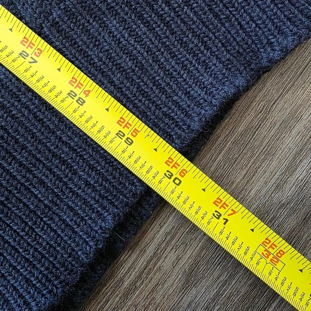 Vintage Puritan 90s Blue Ribbed Colorblock Crewneck Sweater Mens 2XL